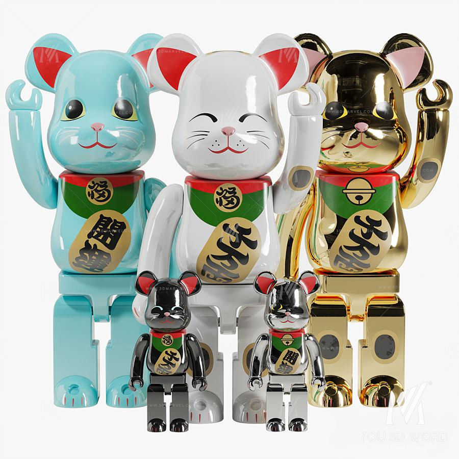 Bearbrick Maneki neko